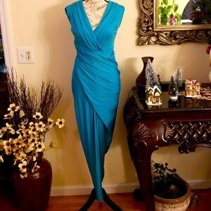 Aqua Blue Sleeveless Maxi Dress